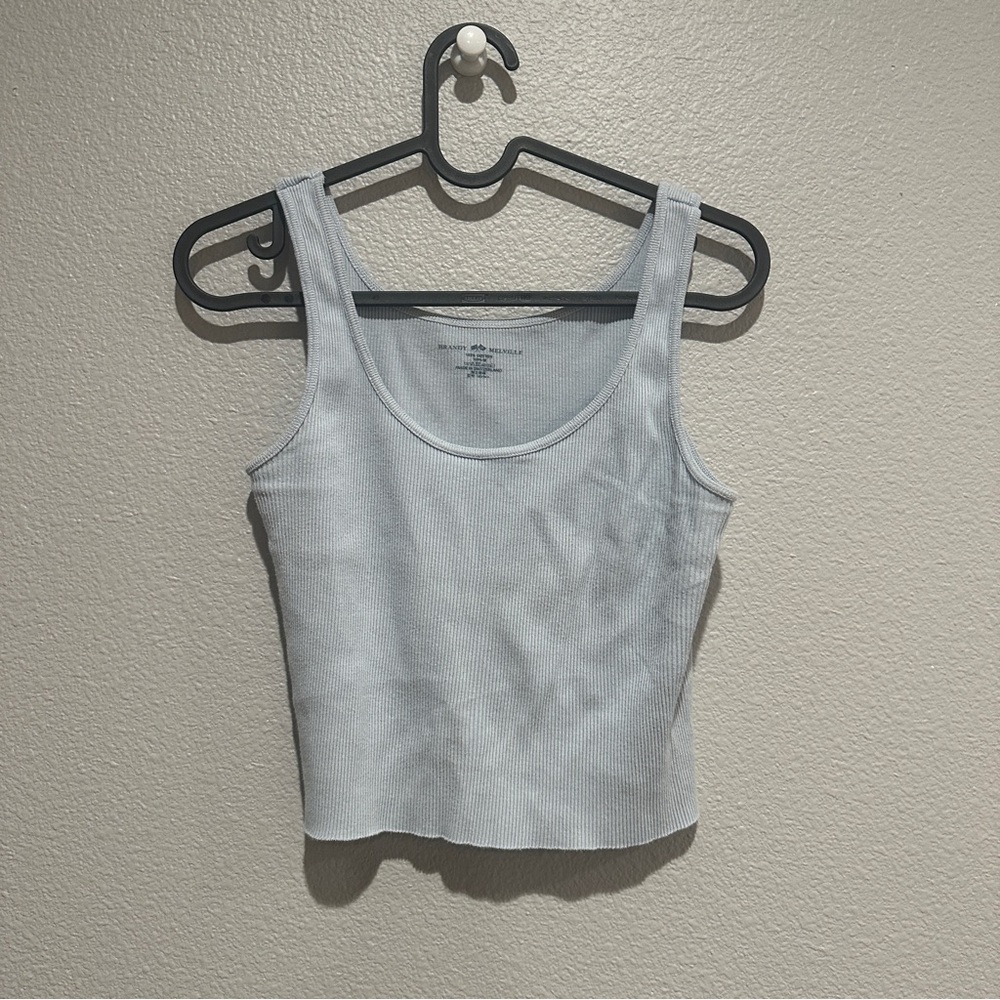 Brandy light blue Sheena crop tank - Picture 3 of 4